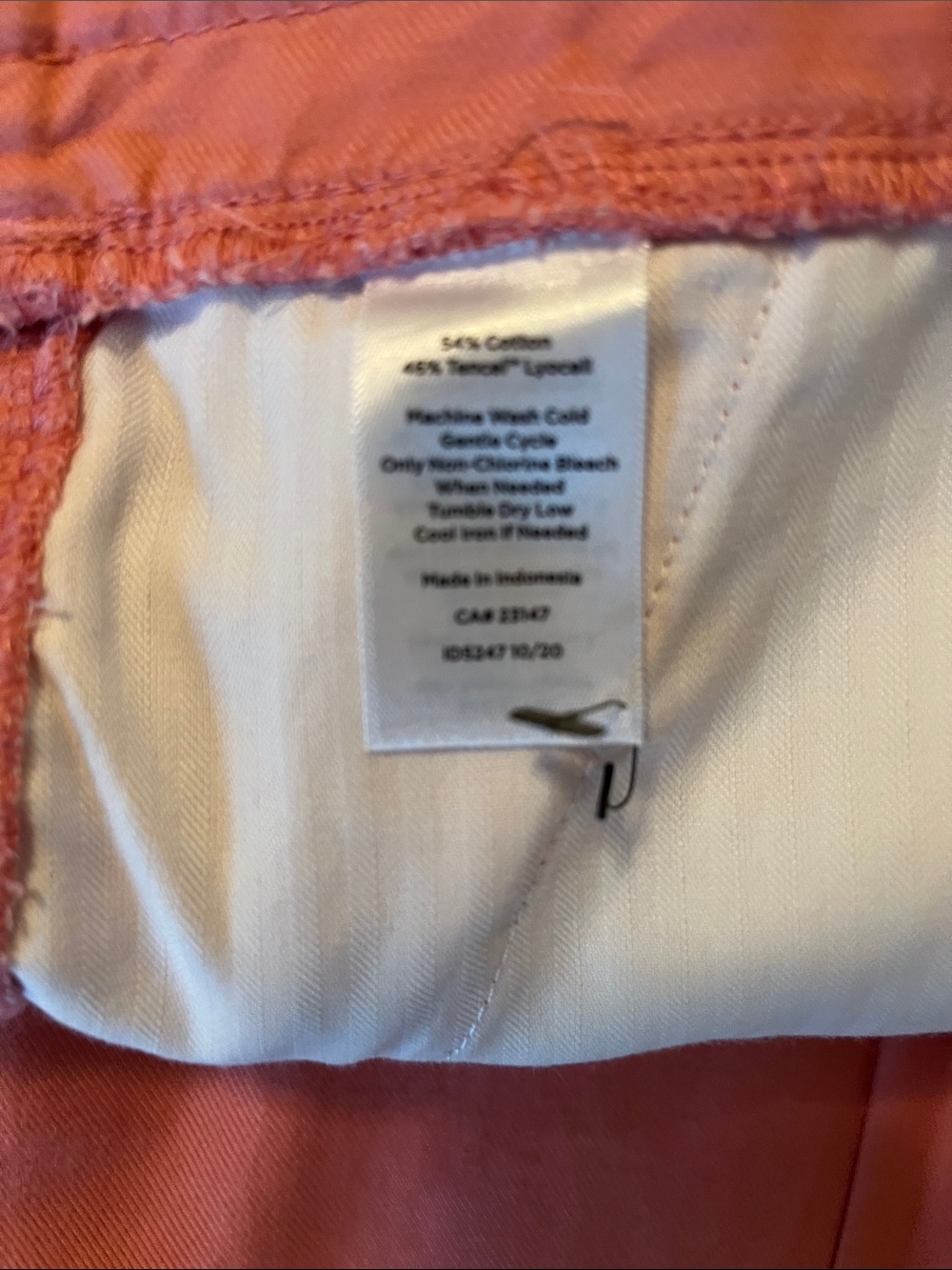 Talbots Women’s Coral-Orange Drawstring Capris NWOT - Picture 10 of 10
